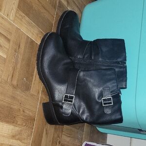 Arizona Jean Company Black Fabric Boots